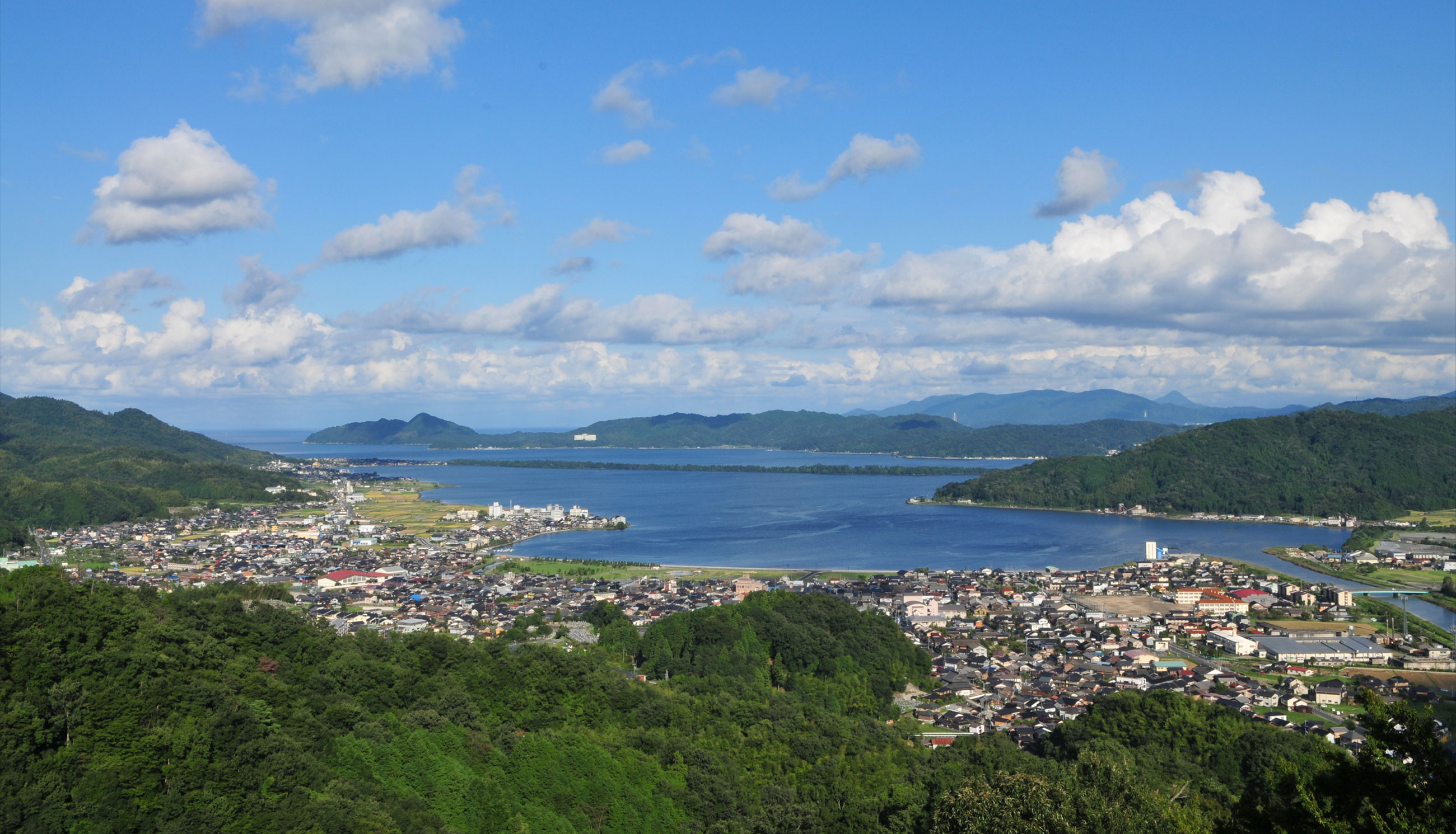 天橋立を一字観で望む